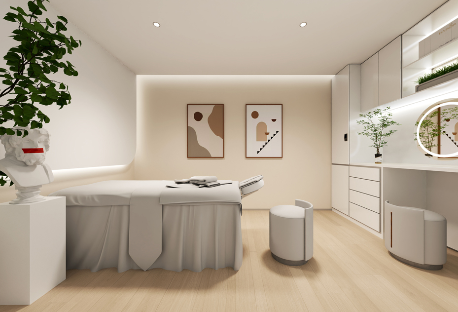 臻美时代一层美容院设计（效果图）